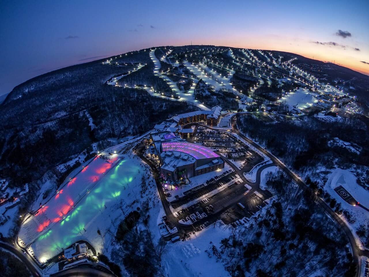 Camelback Mountain Resort — PA ski resort in winter