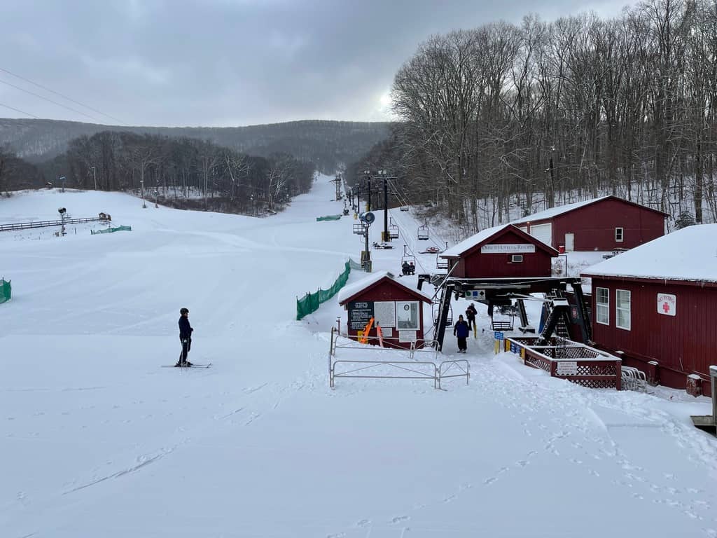 The Homestead — MI ski resort in winter