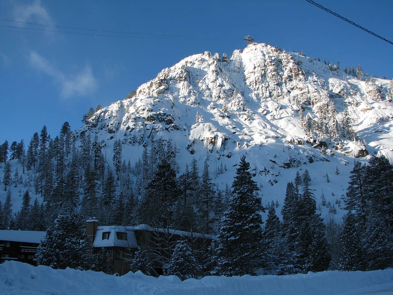 Palisades Tahoe — CA ski resort in winter
