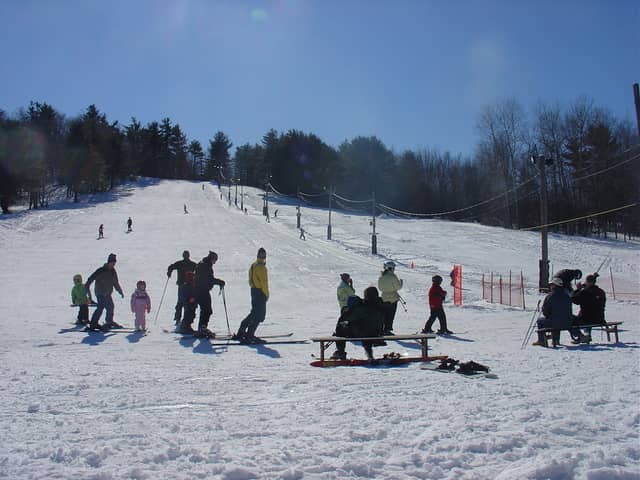 Powderhouse Hill — ME ski resort in winter
