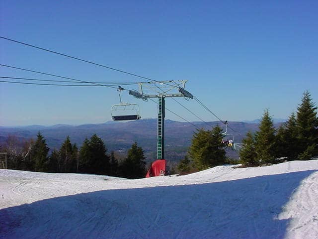 Ragged Mountain — NH ski resort in winter